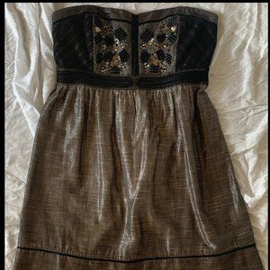 Embellished Strapless Party Dress